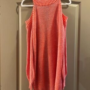 Coral Long Sleeve Knit Dress